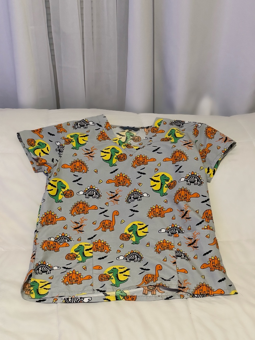 Halloween Scrub Top